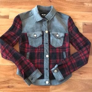 William Rast Plaid Jacket Sz XS